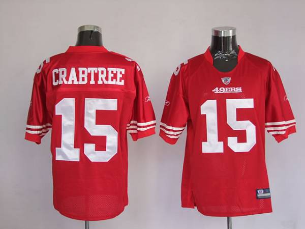 NFL SF 49ers Michael Crabtree Women's Pink Sweetheart Jersey 
